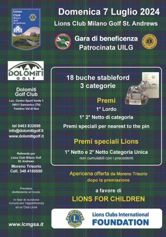 Gara di Beneficenza L.C. Milano Golf St.Andrews