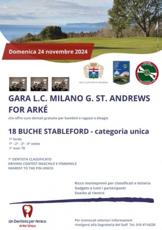 L.C. MILANO GOLF ST. ANDREWS FOR ARCKE'